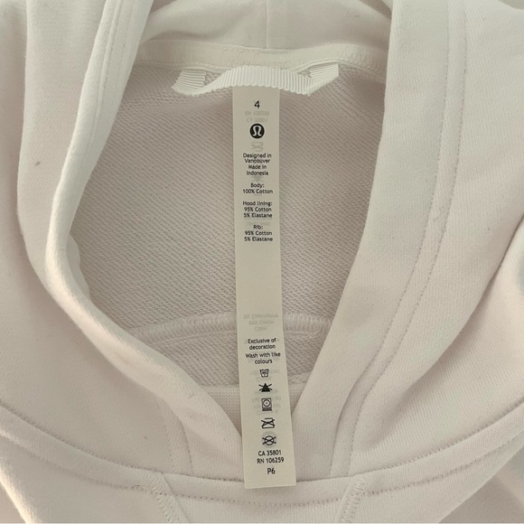Lululemon Cropped White Hoodie - Picture 9 of 9